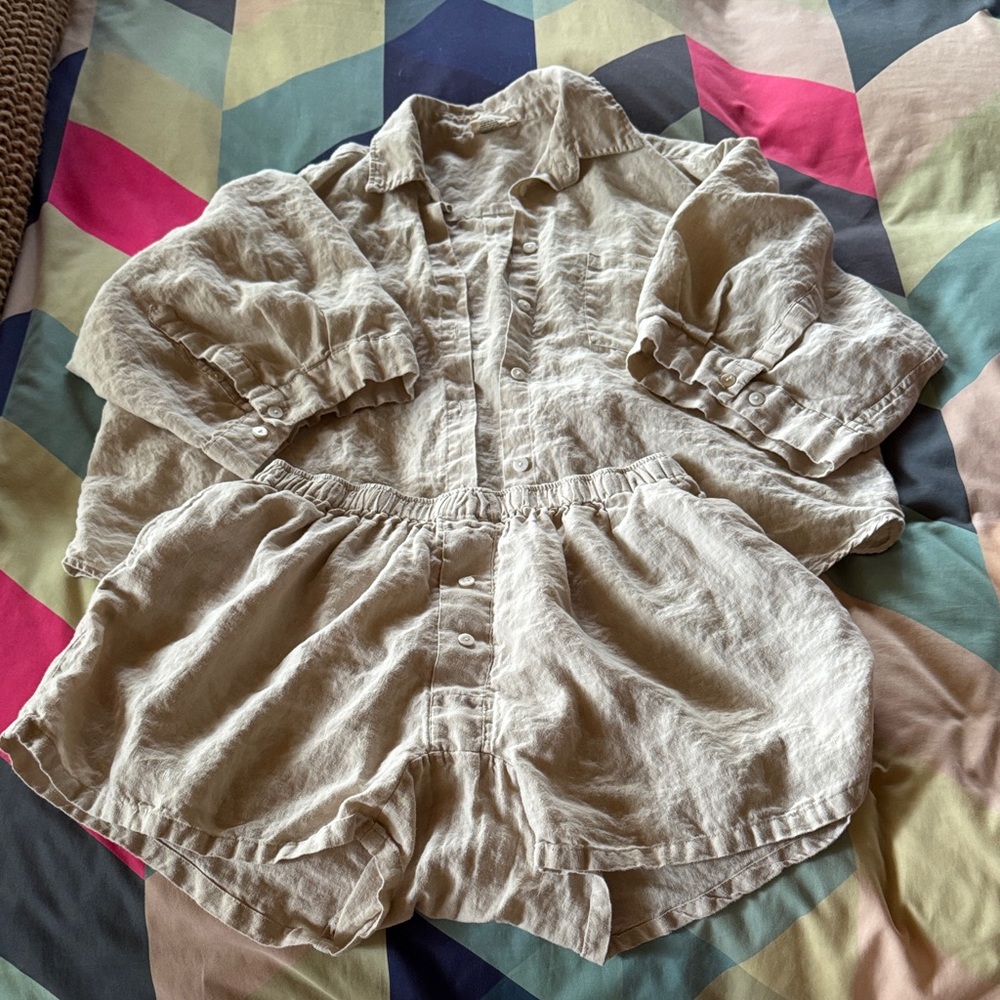 Deiji Studio 100% linen set